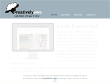 Tablet Screenshot of creativelyewe.com